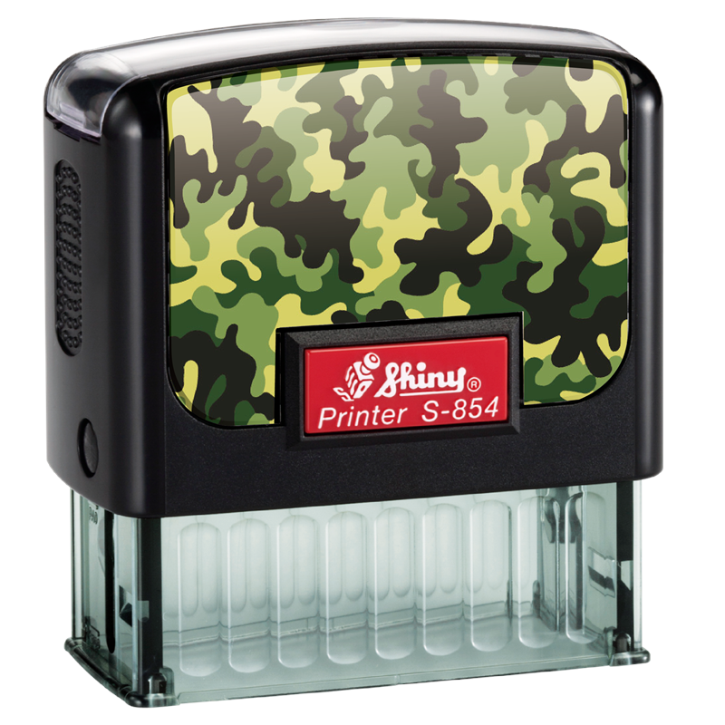 Designer Self-Inking Notary Stamp – Shiny S-854 Series (7/8" x 2-3/8") - Image 3