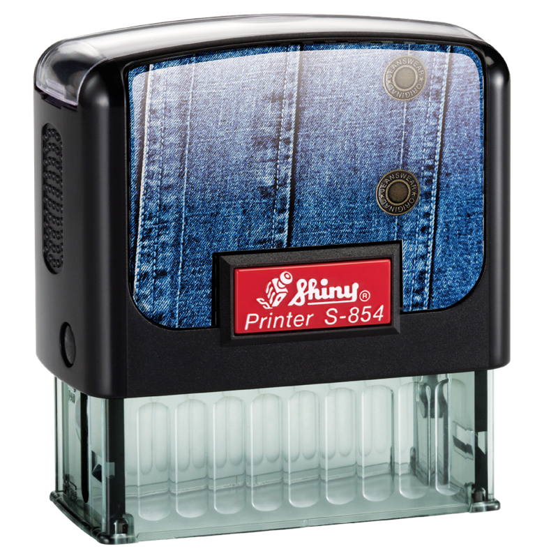 Designer Self-Inking Notary Stamp – Shiny S-854 Series (7/8" x 2-3/8") - Image 4