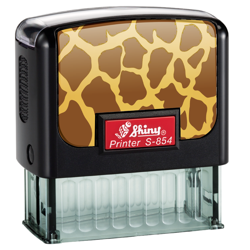 Designer Self-Inking Notary Stamp – Shiny S-854 Series (7/8" x 2-3/8") - Image 5