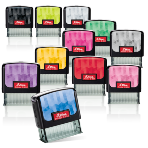 Shiny S-854 Printer Line Self-Inking Notary Stamp – 7/8" x 2-3/8" (27 Case Colors)
