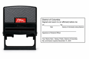 Jurat / Affidavit Stamp (DC)