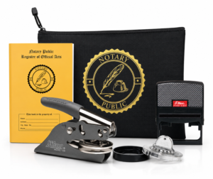 DC Notary Kit — Stamp, Embosser & Journal — Washington DC