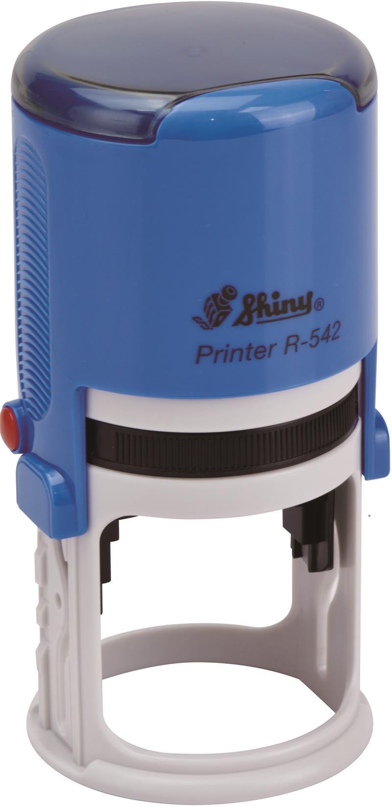 Shiny R-542 Round Self-Inking Notary Stamp – 1-5/8" Diameter (6 Case Colors) - Image 3